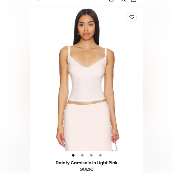 GUIZIO Dainty Light Pink Camisole - Picture 1 of 11